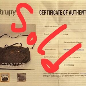 [SOLD]  Coach Brown Signature Tote Bag